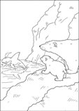 coloring page Lars the little polar bear